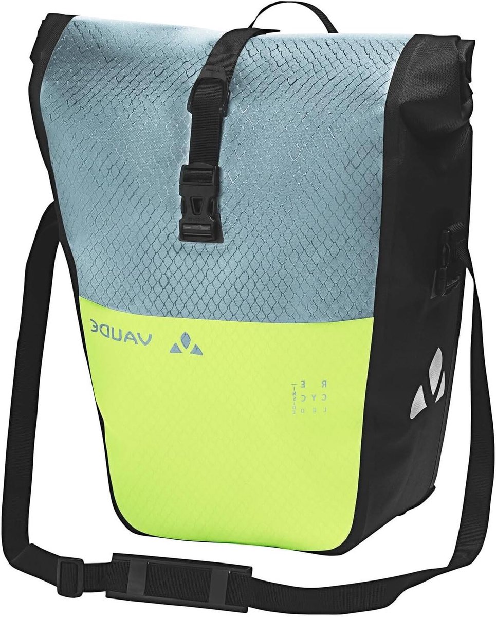 Fietstas Achterwiel - Bagagedragertas Waterdicht - Fietsen Transport - Gerecycled Materiaal - 38 x 33 x 19 cm - Blauw Groen