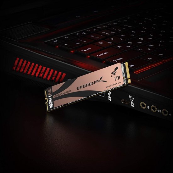 Interne SSD - Solid State Drive NVMe SSD - Sneller Laden - PCIe Gen4 Interface - 1 TB - Zwart — afbeelding 4