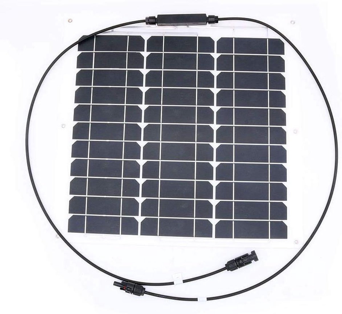 Flexibel Zonnepaneel - Draagbare Energie - Outdoor Activiteit - Hoge Efficiëntie Cell - 40 Watt - Zwart