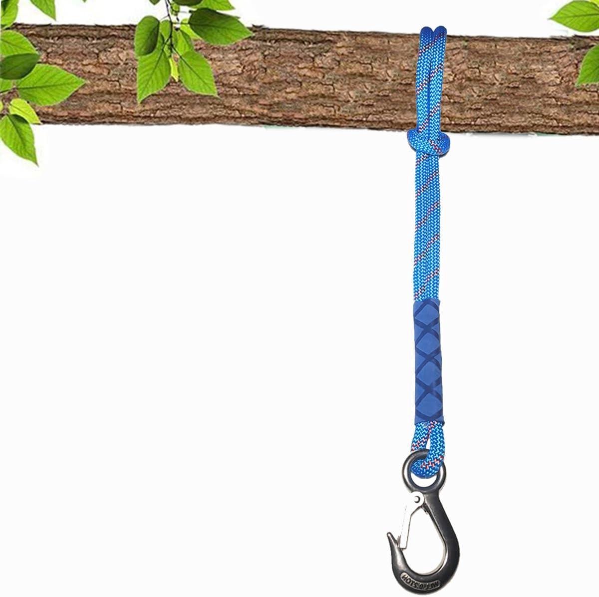 Hangend Touw Set - Schommelbevestiging Ophanging - Outdoor Speelplaats - Roestvrijstalen Haak - 06 m - Blauw