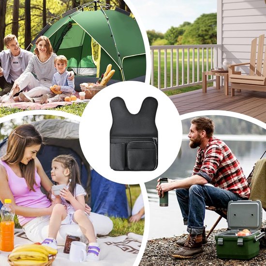 Strandstoel Organizer - Stoel opbergzak - Outdoor opslag - Waterdicht Oxford doek - 45 x 29.5 cm - Meerkleurig — afbeelding 2