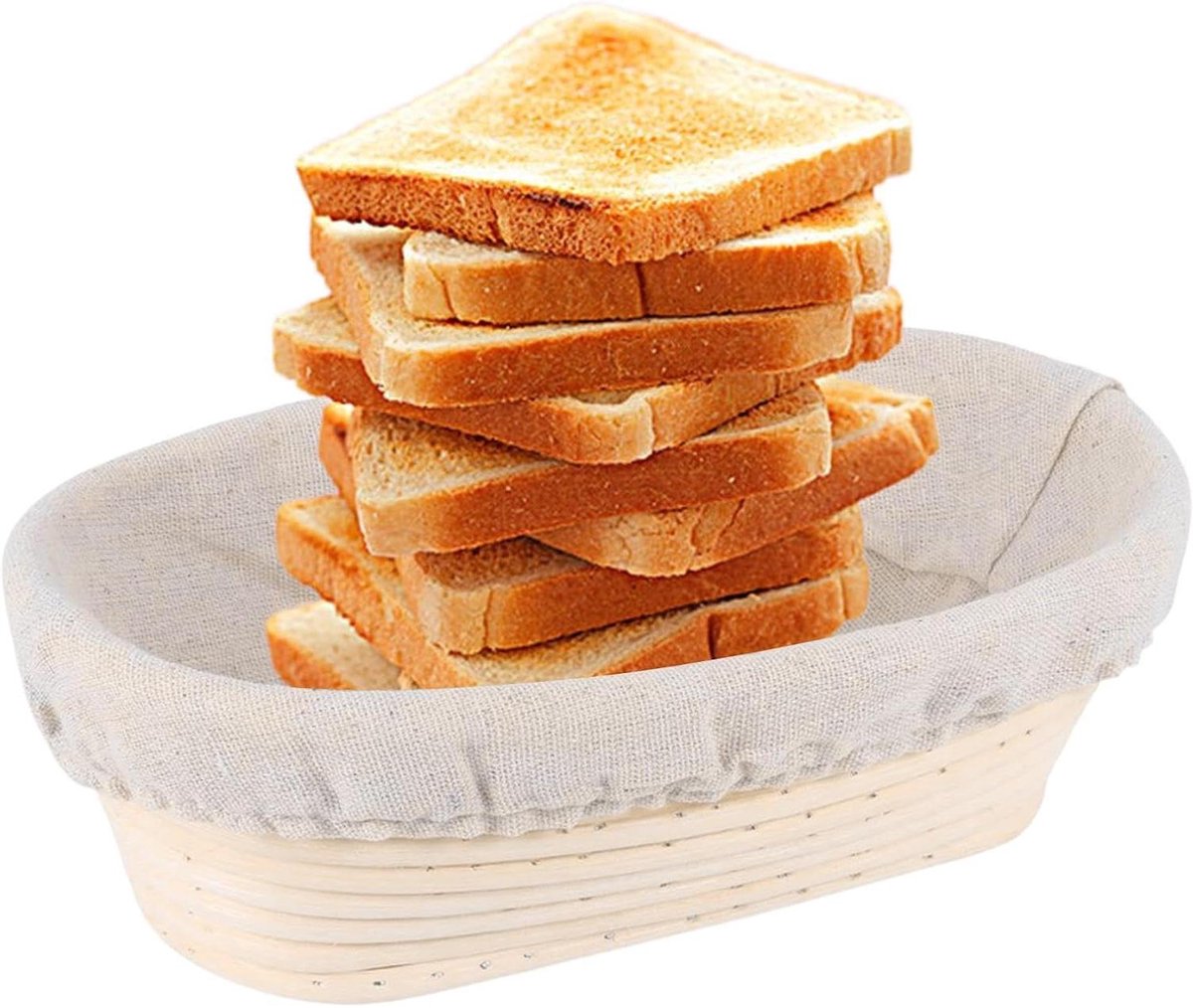 Brood Proofing Mand - Rijsmand Zuurdesem - Brood Bakken - Natuurlijk Rotan - 25 cm - Natuurlijk