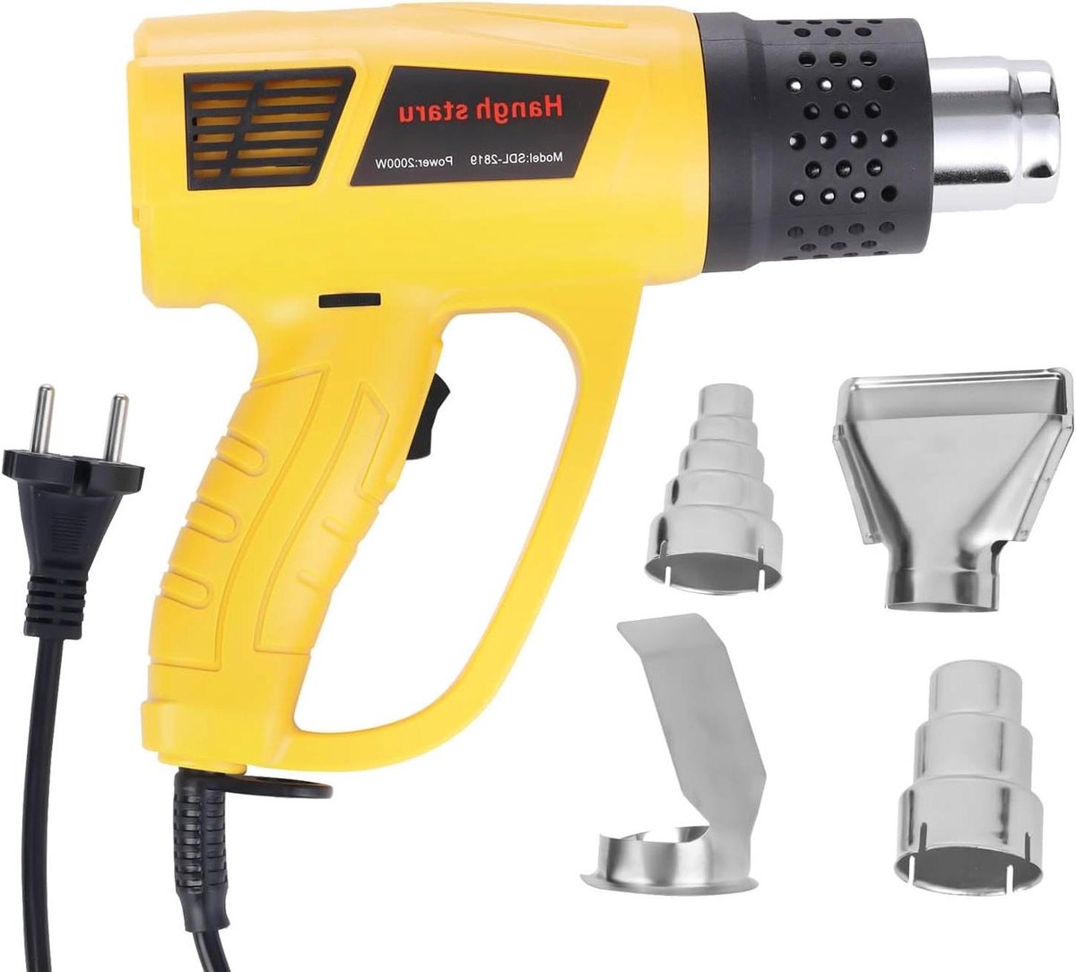Heteluchtpistool - Warmeluchtblazer Verwarmingspistool - Verwarmen en Krimpen - Variabele Temperatuur - 2000W - Zwart