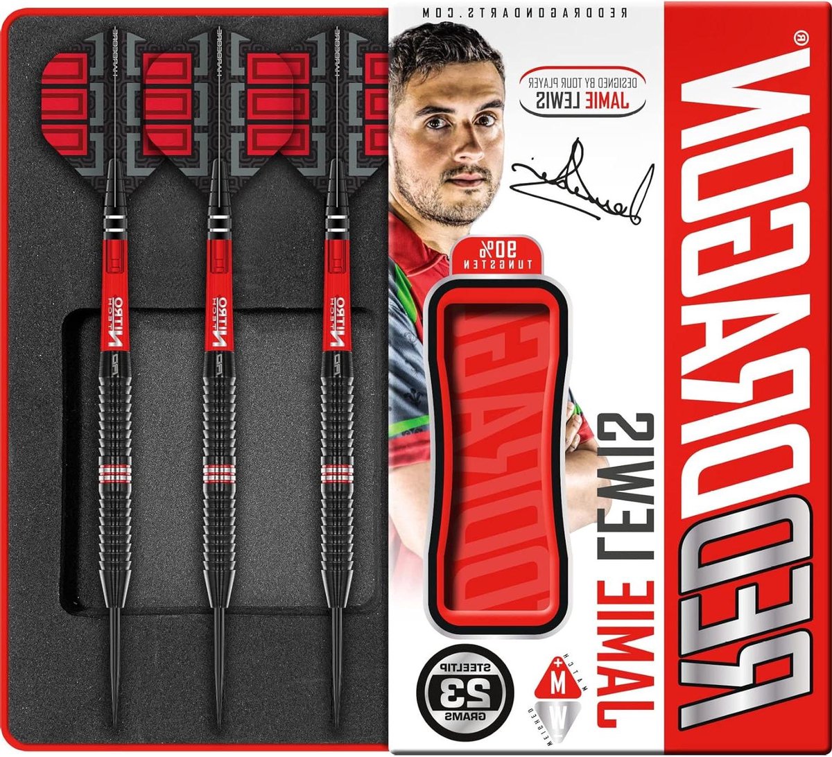 Stalen Darts - Dartpijlen Set - Darts Spelen - Razoredge SE Design - 23 gram - Zwart
