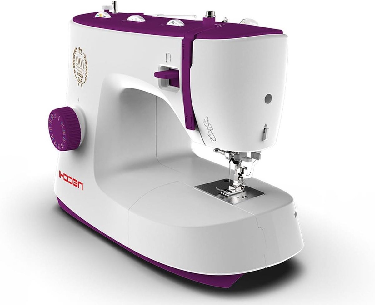 Naaimachine - Naaimachine met voetpedaal - Kleding Maken - 32 Steken Programma's - 40 x 19 x 30 cm - Violet