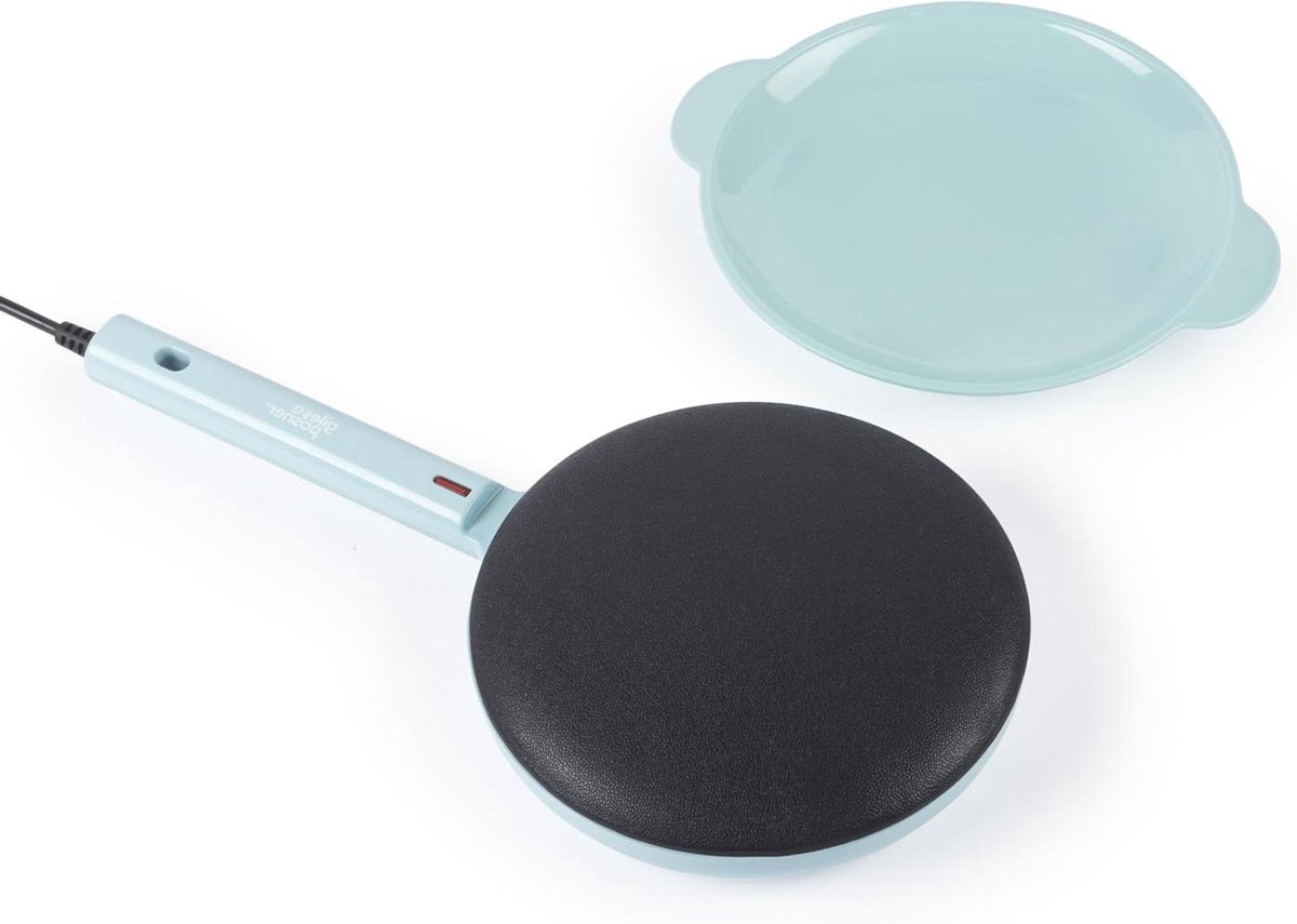 Pannenkoekenmaker - Crêpemaker Pannenkoekenpan - Snel Pannenkoeken Maken - PFAS-vrije Antiaanbaklaag - 20 cm - Sorbetblauw