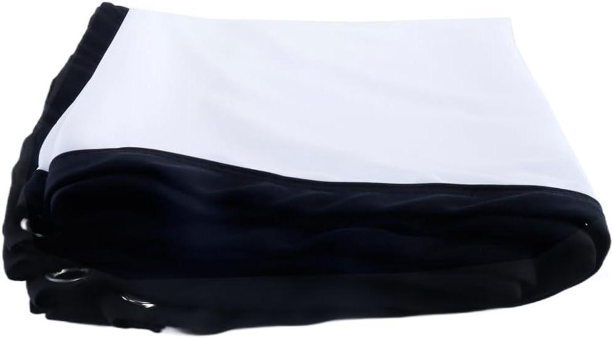 Projectiescherm 84 inch - Draagbaar Scherm HD - Thuisbioscoop Creëren - Kreukvrij Polyester Materiaal - 16:9 - Wit