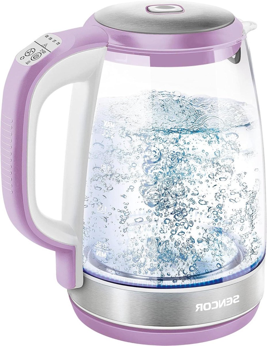 Elektrische Waterkoker Variabele Temperatuur Koker Thee en Koffie Zetten Temperatuur Behoudfunctie 20 Liter Violet