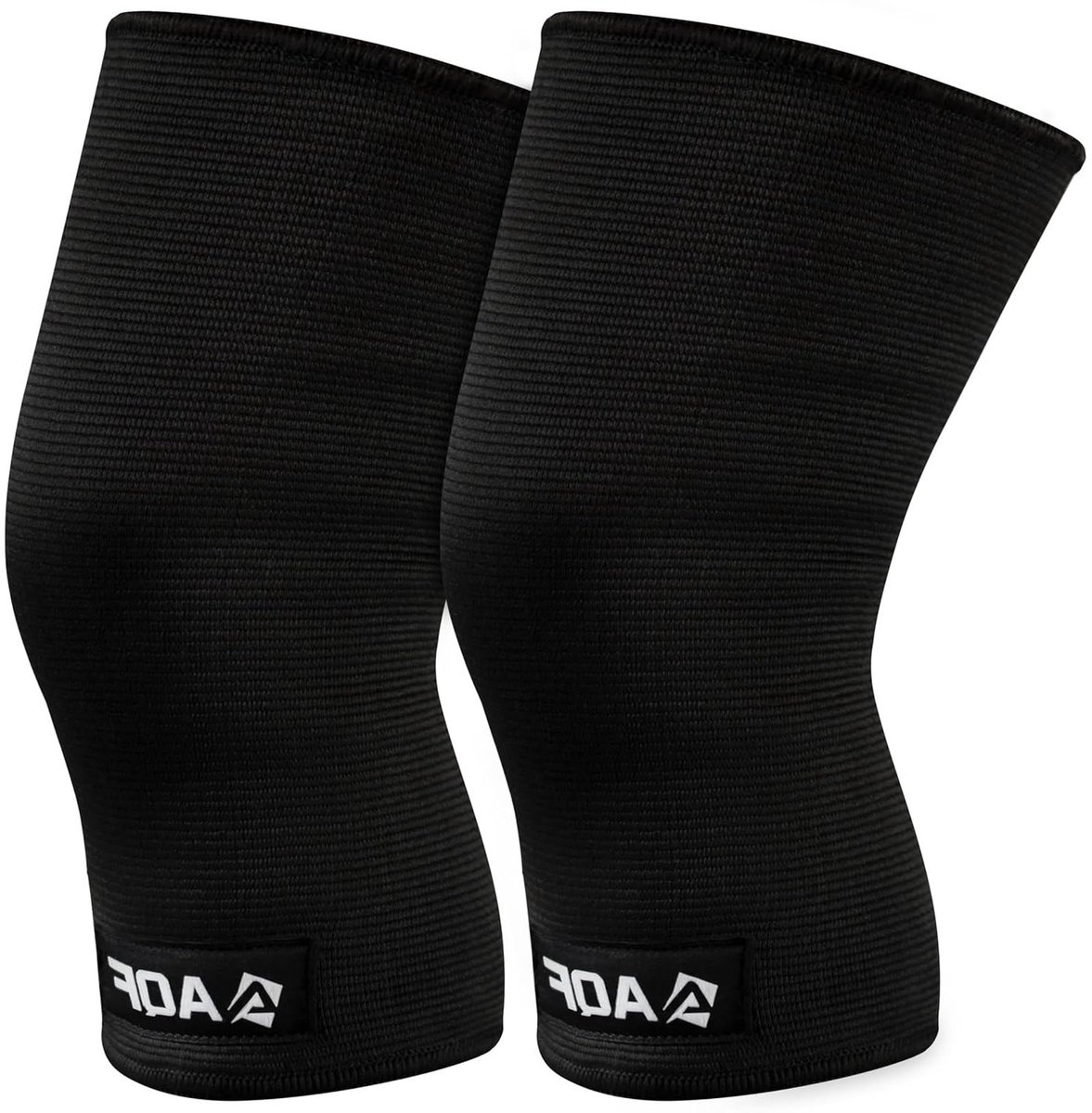 Knie Sleeves - Kniebeschermers Ondersteuning - Gewichtheffen Training - Dynamische Flexibiliteit - Large - Zwart