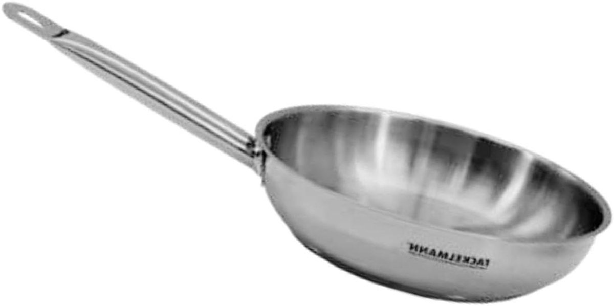 Koekenpan RVS 28 cm - Geschikt voor Alle Warmtebronnen en Inductie - PFAS-vrij