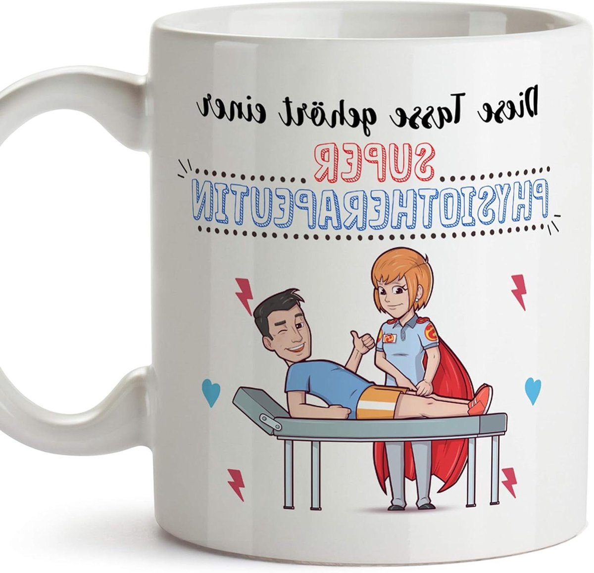Mok Fysiotherapeut - Koffiemok Theekop - Cadeau Geven - Magnetron Vaatwasserbestendig - 350 ml - Wit