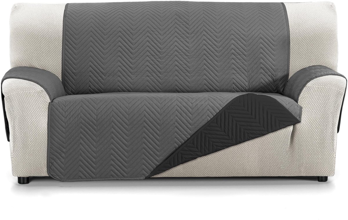 Home Bankovertrek Milano 3-zits XL antraciet/zwart