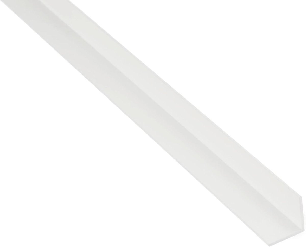 Hoekprofiel PVC-U - Profiel L-vormig - Bouwen Afwerken - Biogebaseerd Materiaal - 1000 mm - Wit