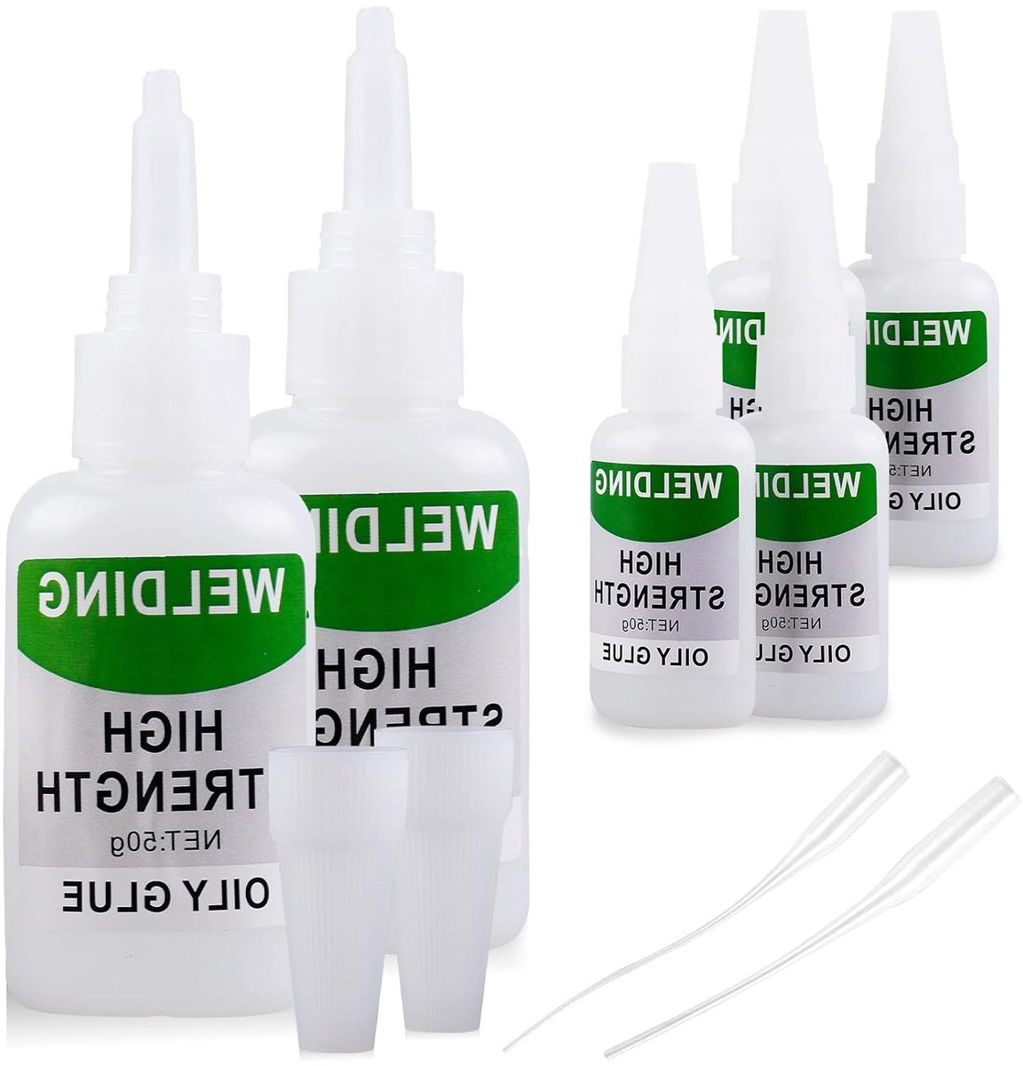 Superlijm Extra Sterk - Universele Lijm Waterdicht - Repareren en Bevestigen - Sneldrogend en Flexibel - 6 x 50g - Transparant