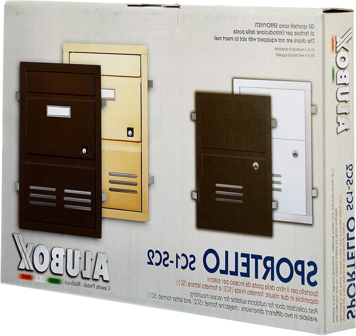 Brievenbus - Brievenbusbox Metaal - Post Ontvangen - Aluminium Geanodiseerd - 38 x 266 x 5 cm - Zilver