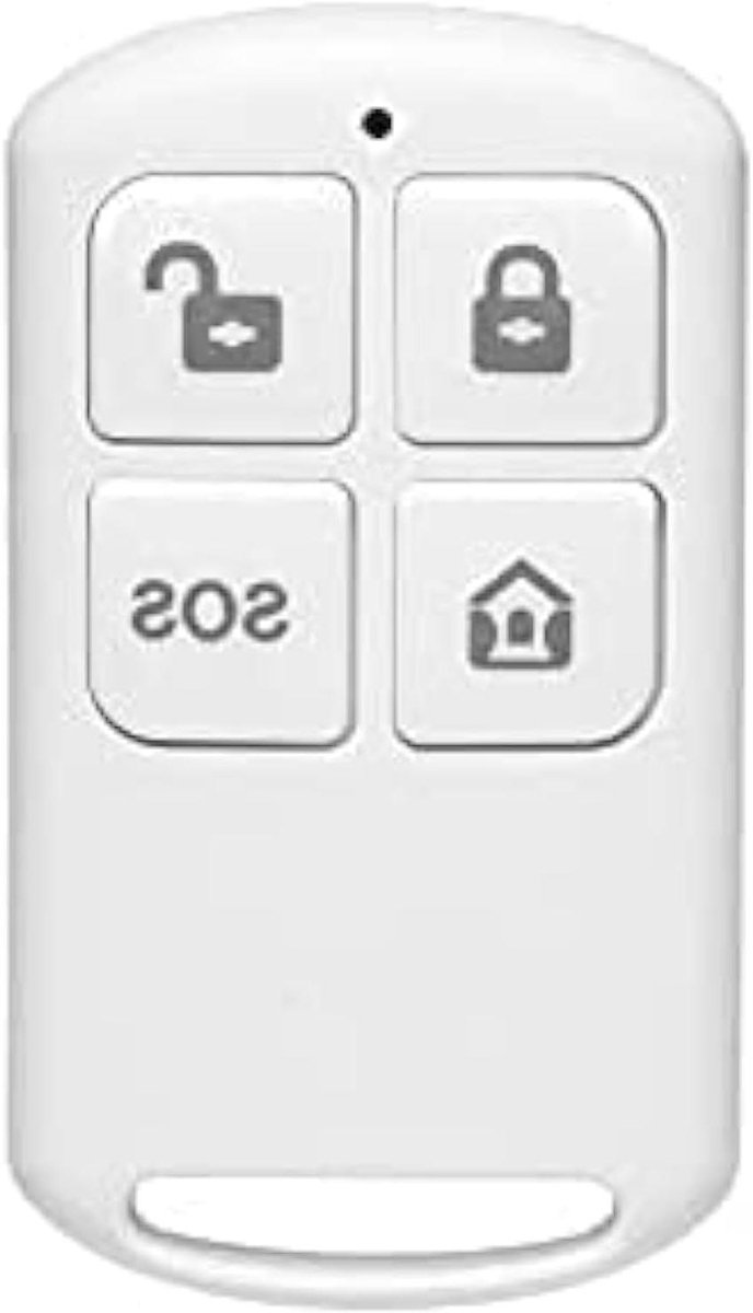 Draadloze Afstandsbediening - Paneel Bediening - Alarm Beveiligen - Met SOS Knop - 5.7 x 3.3 x 1.1 cm - Wit