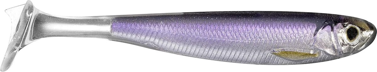 Kunstaas Slow-Roll - Shiner Lokaas - Vissen - Langzame Rol Actie - 47 g - Zilver Paars