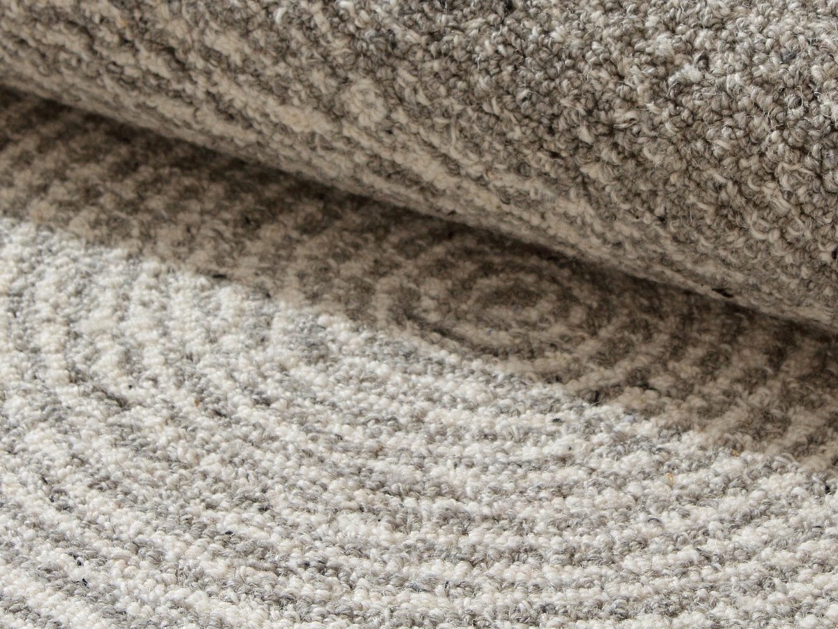 Vente-unique Getuft vloerkleed 100% wol - 160 x 230 cm - Grijs - 1800g/m² - NELUNE