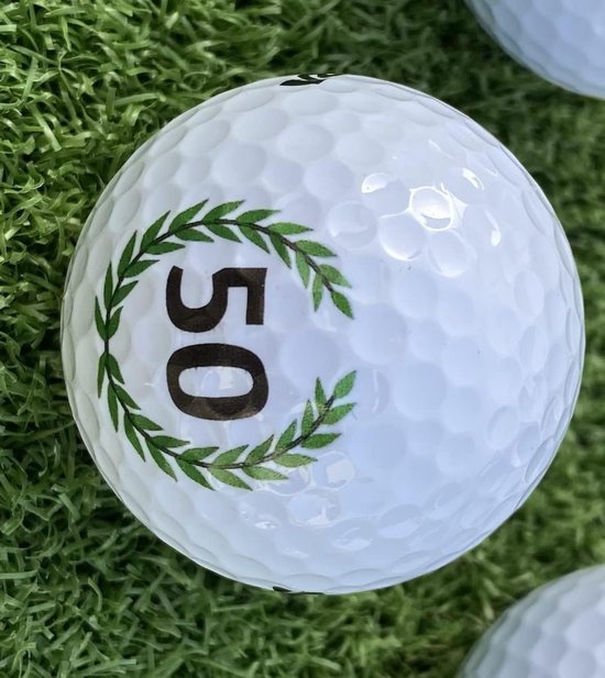 Golfballen Set - Verjaardag Golfballen - Verjaardagscadeau - Met 'Happy Birthday' opdruk - 3 stuks - Rood Blauw Geel — afbeelding 3