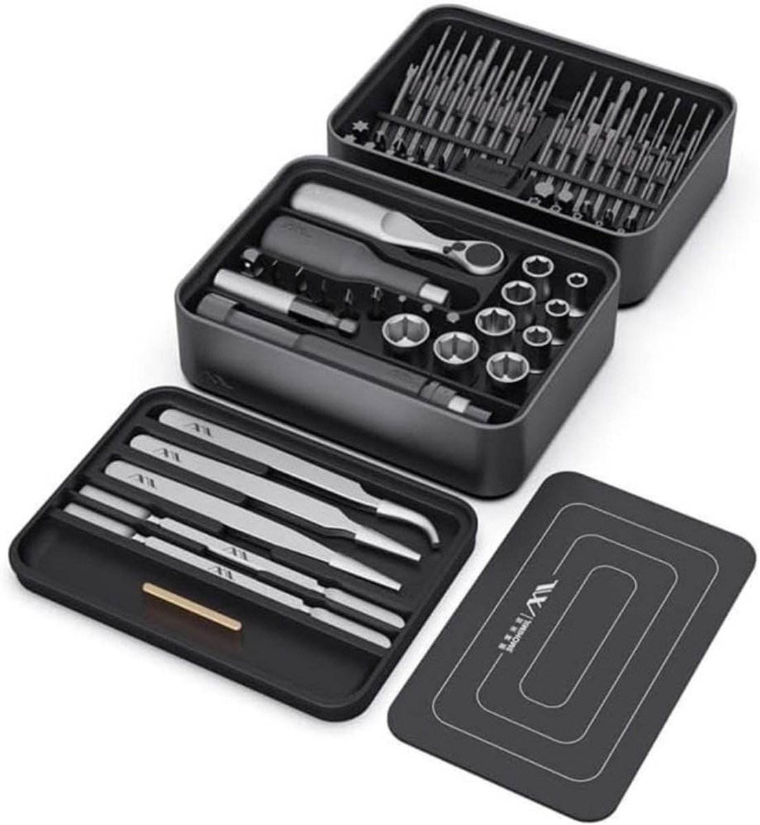 Schroevendraaierset - Precisie Tool Kit - Klusjes Thuis - 100 Delige Set - 146 cm - Zwart
