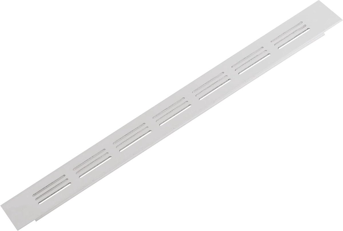 Ventilatierooster Aluminium - Gatenrooster Luchtplaat - Luchtcirculatie Bevorderen - Geschikt Binnen Buiten - 300x40mm - Wit