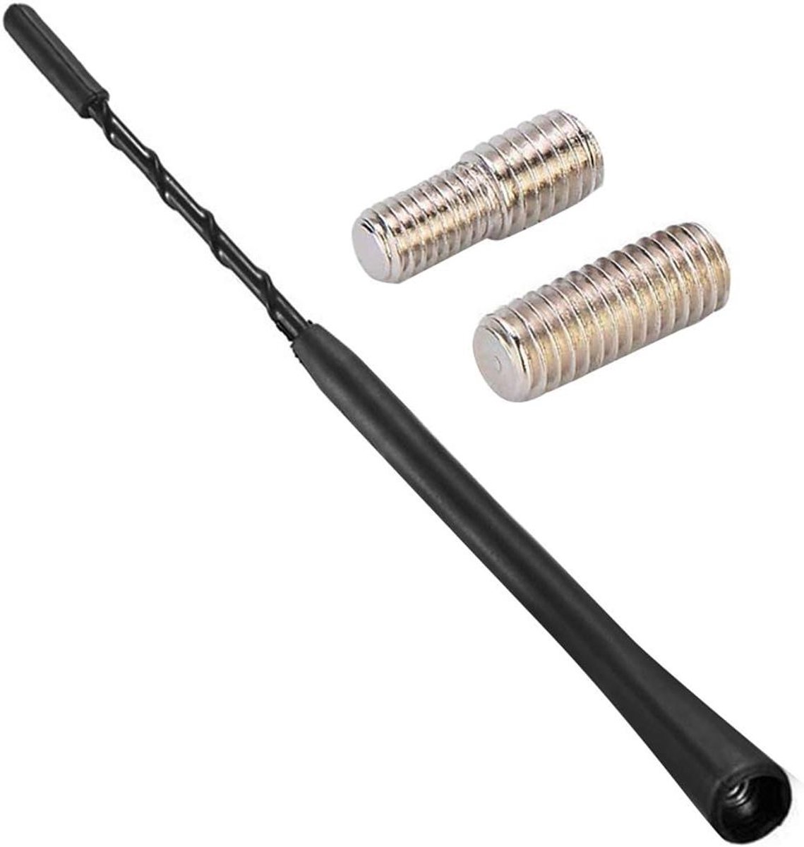 Autoradio Antenne - Autosignaal Versterker - Radio Ontvangst Verbeteren - Universele Pasvorm Adapters - 9 inch - Zwart