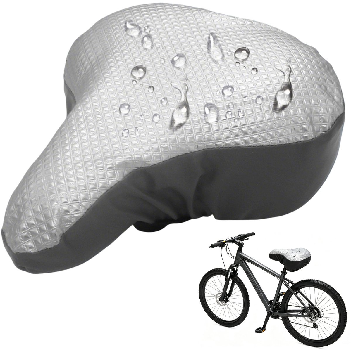 Zadelhoes, regenhoes, stofbescherming, zonwering, geschikt voor de meeste fietsen, mountainbikes (A)