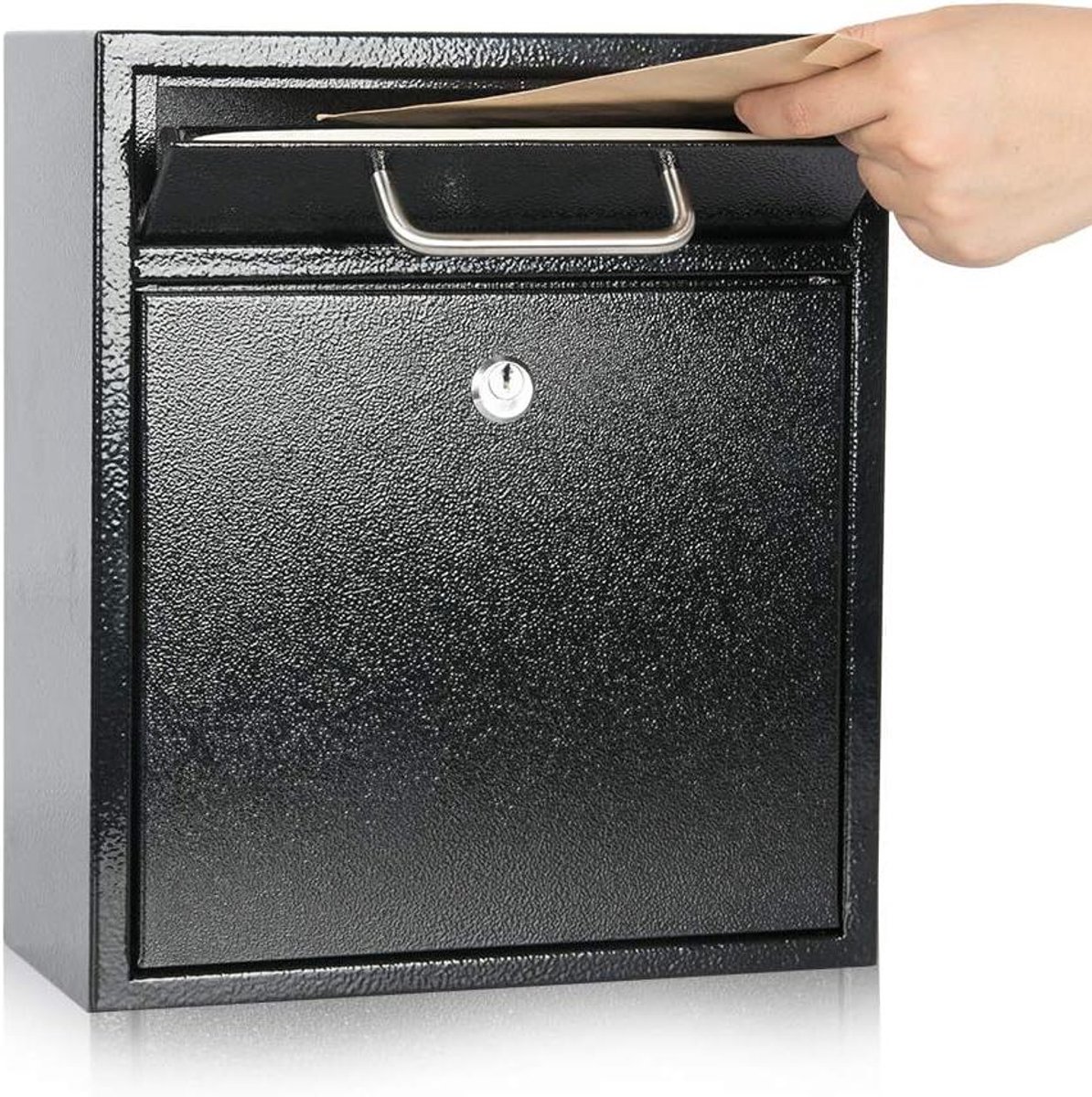 Brievenbus met slot - Wandbrievenbus brievenbus - Post ontvangen - Afsluitbaar met sleutel - 305 x 267 x 119 cm