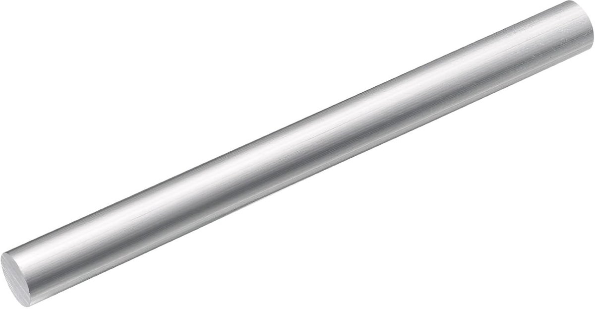 Ronde stang van aluminium, diameter 2,5 cm, metalen stang voor draaibank van massief aluminium 6061, lengte 30 cm voor doe-het-zelvers