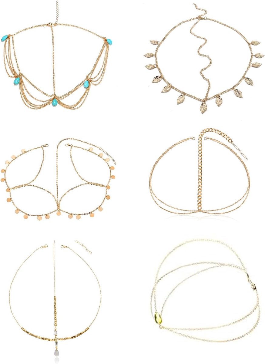 Banden voor dames, bruidssieraden, pailletten, haarketting met kwasten, boho-stijl, goudkleurig