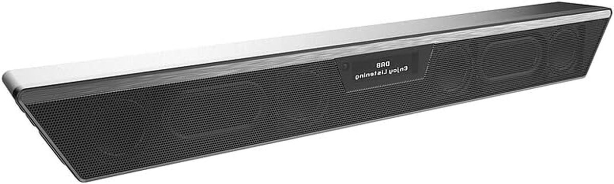 Mobiele Soundbar - Soundprojector DAB+ - Draadloos Muziek Luisteren - Met Afstandsbediening - 45 cm Breed - Zwart