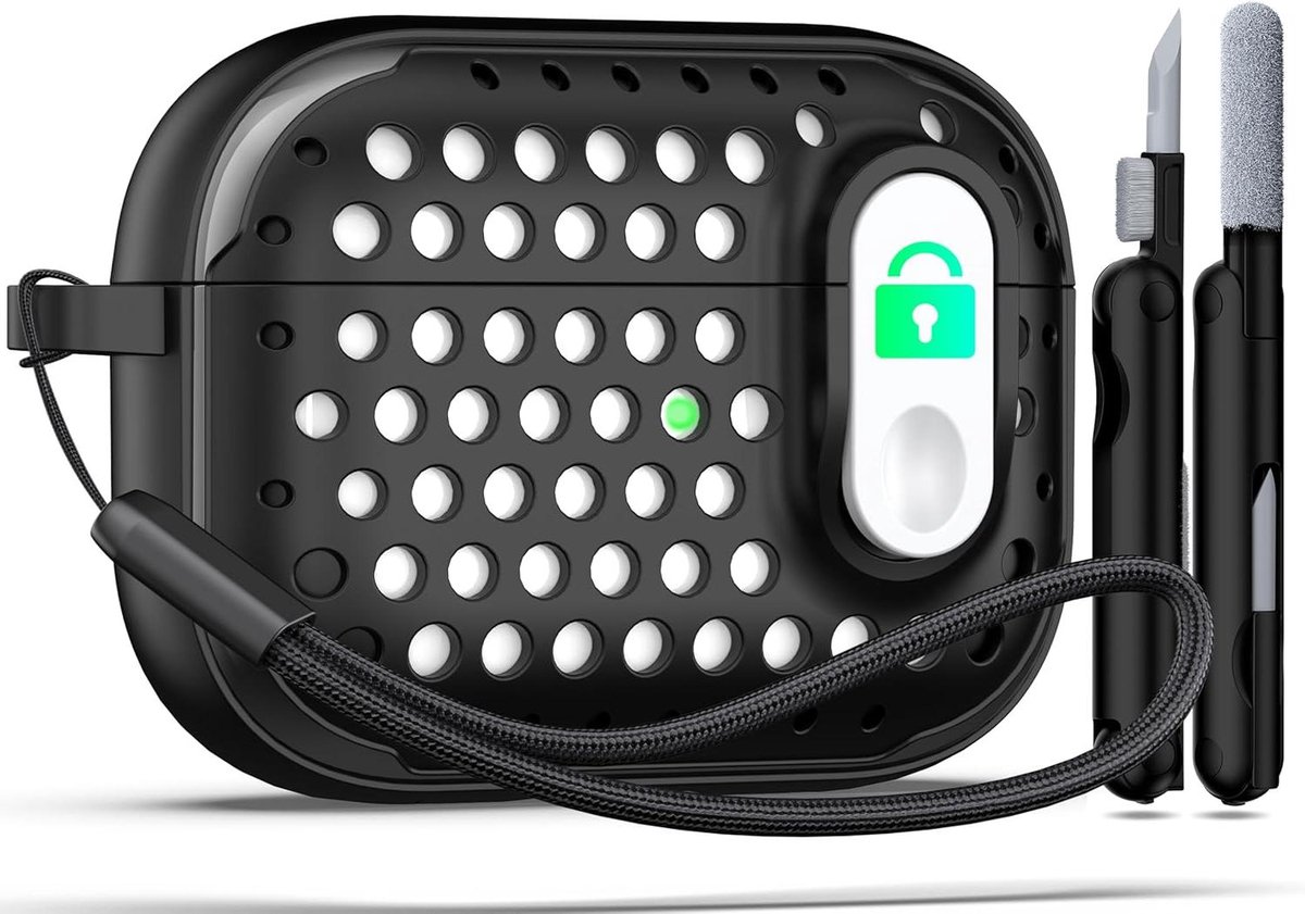 Airpods Pro Hoes - Oplaadcase Cover - Bescherming Koptelefoon - Veilig Sluitingssysteem - 8 x 25 x 45 cm