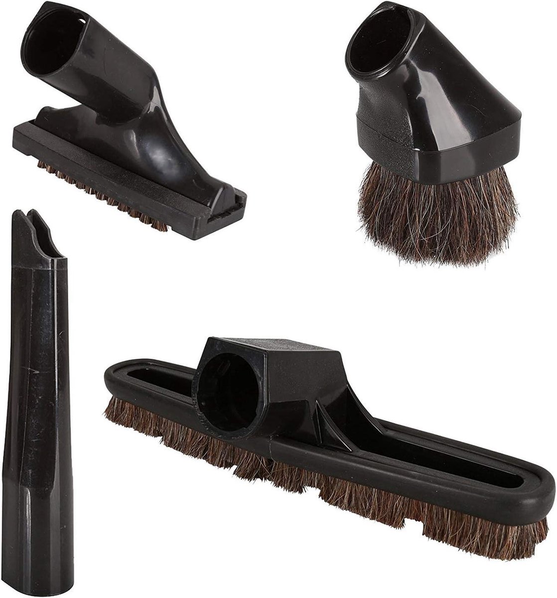 Stofzuiger Accessoires - Zuigmond Set - Stofvrij Huis - Universele Pasvorm - 4 Stuks - Zwart