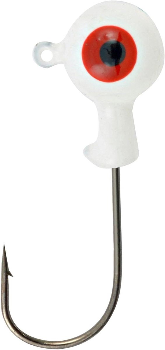 Jig Heads - Vis Haken - Vissen - Scherpe Haken - 1/8-Ounce - Wit