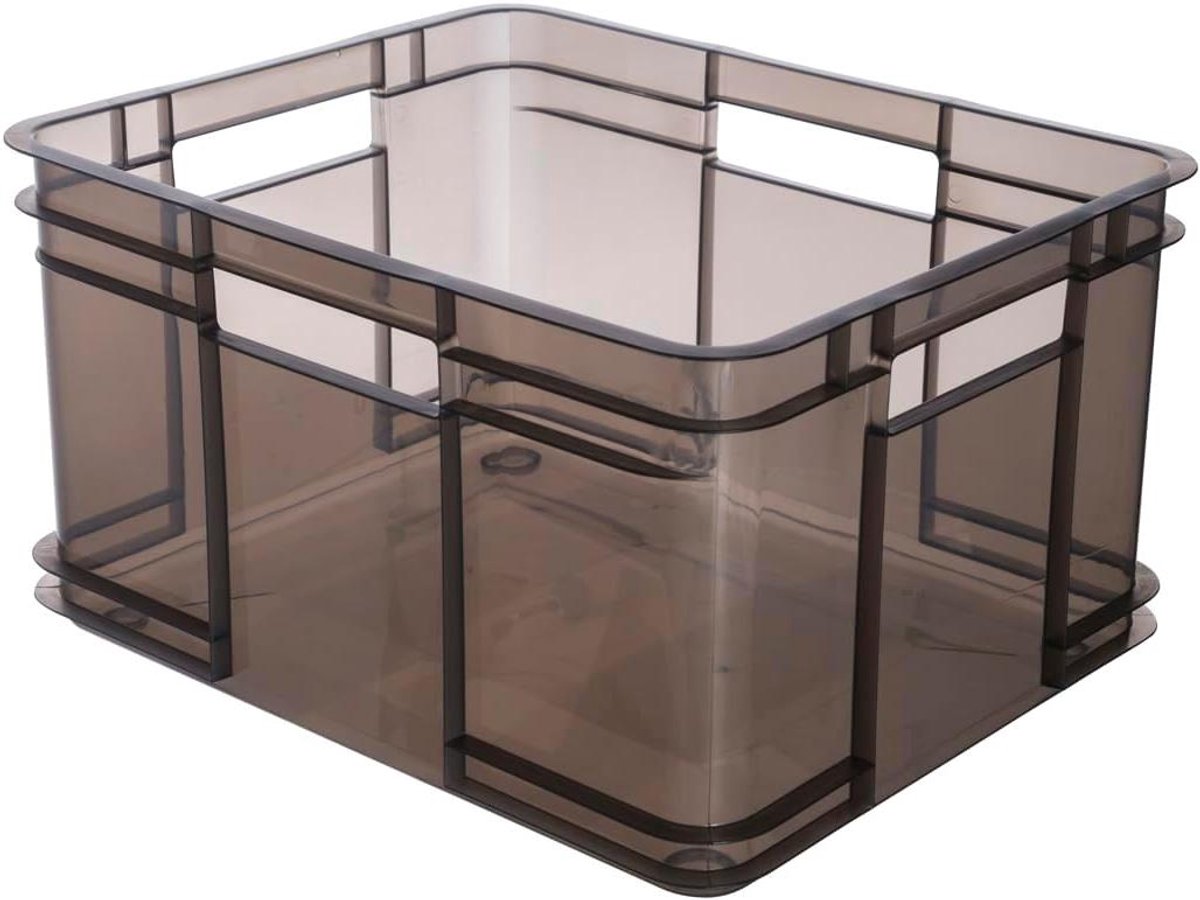 Transportbox met handgrepen - Euro-Box XL - Opbergen en vervoeren - Versterkte randen - 43 x 35 x 24 cm