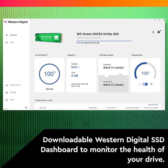 Interne SSD - Solid State Drive - Snellere Data Overdracht - NVMe PCIe 3.0 - 240 GB - Groen — afbeelding 3