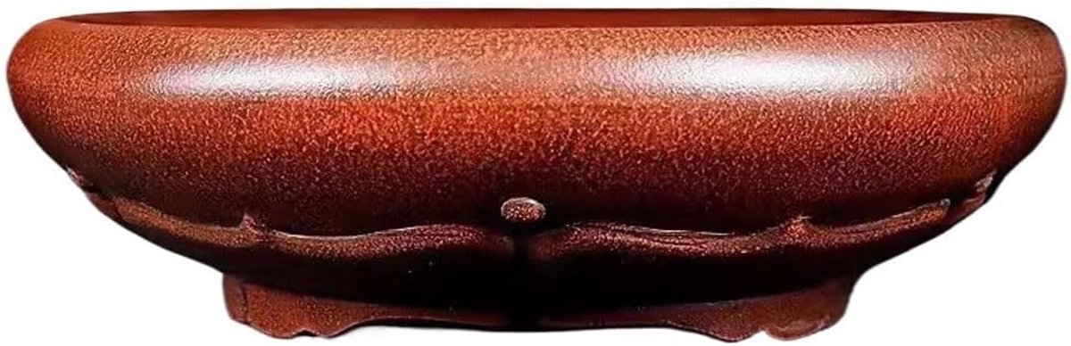 Pot Voor Kamerplanten Plantenbak Paarse Klei Plantenbak Groene Plantenbak Binnen Handgemaakt 11 Inch Ronde Plantenbak Decoratieve Plantenpotten