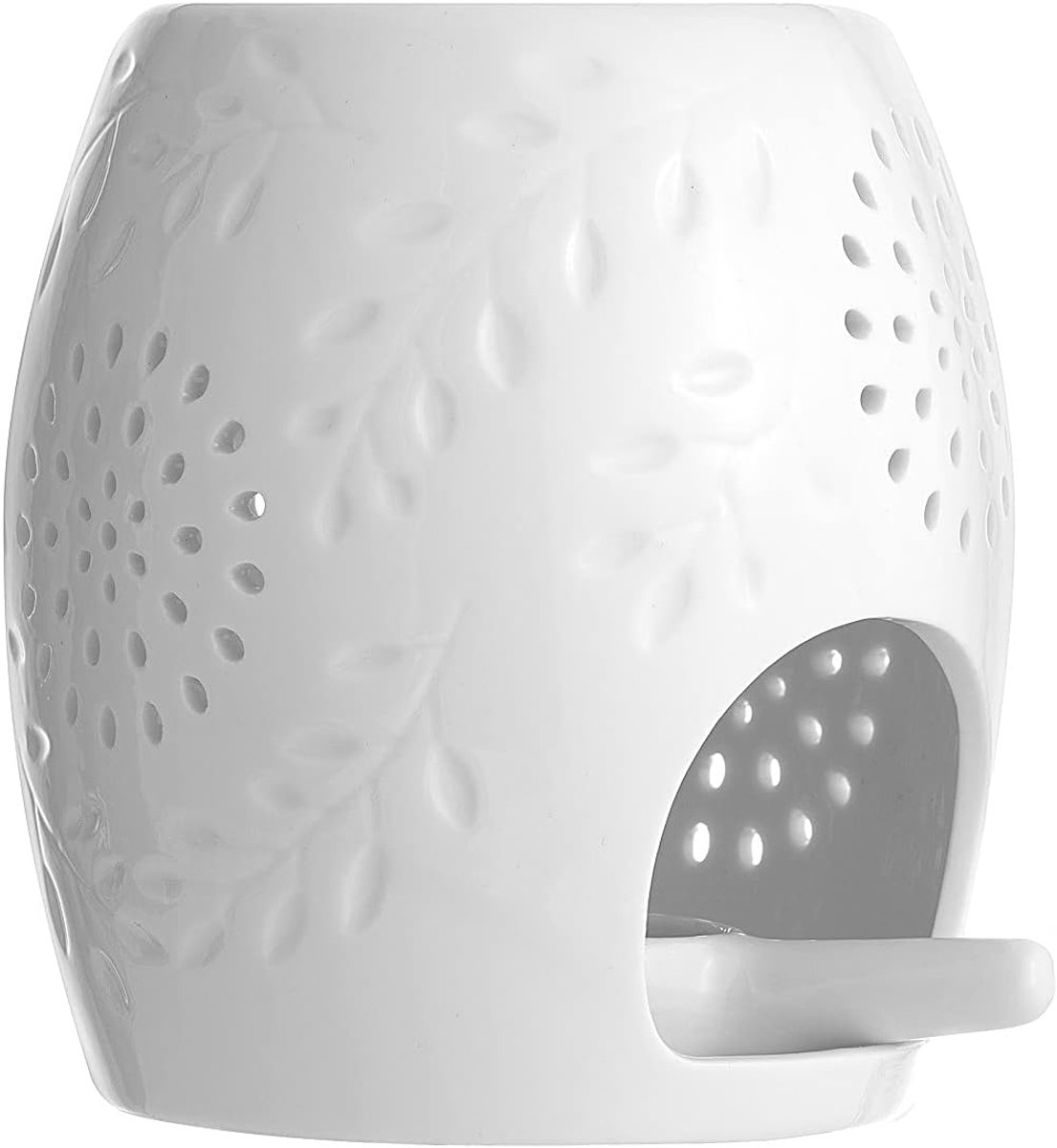 keramiek, kaars, sterren en bloemen, aromatherapie, etherische oliebrander met kaarsenhouder voor huisdecoratie, meditatie (brander A)