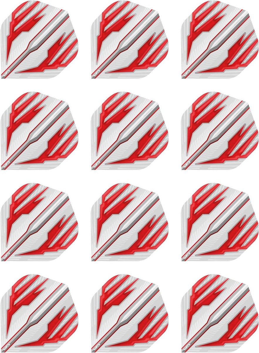 Dart Flights - Vliegjes - Darten - Extra dik - 100 micron - Wit Rood