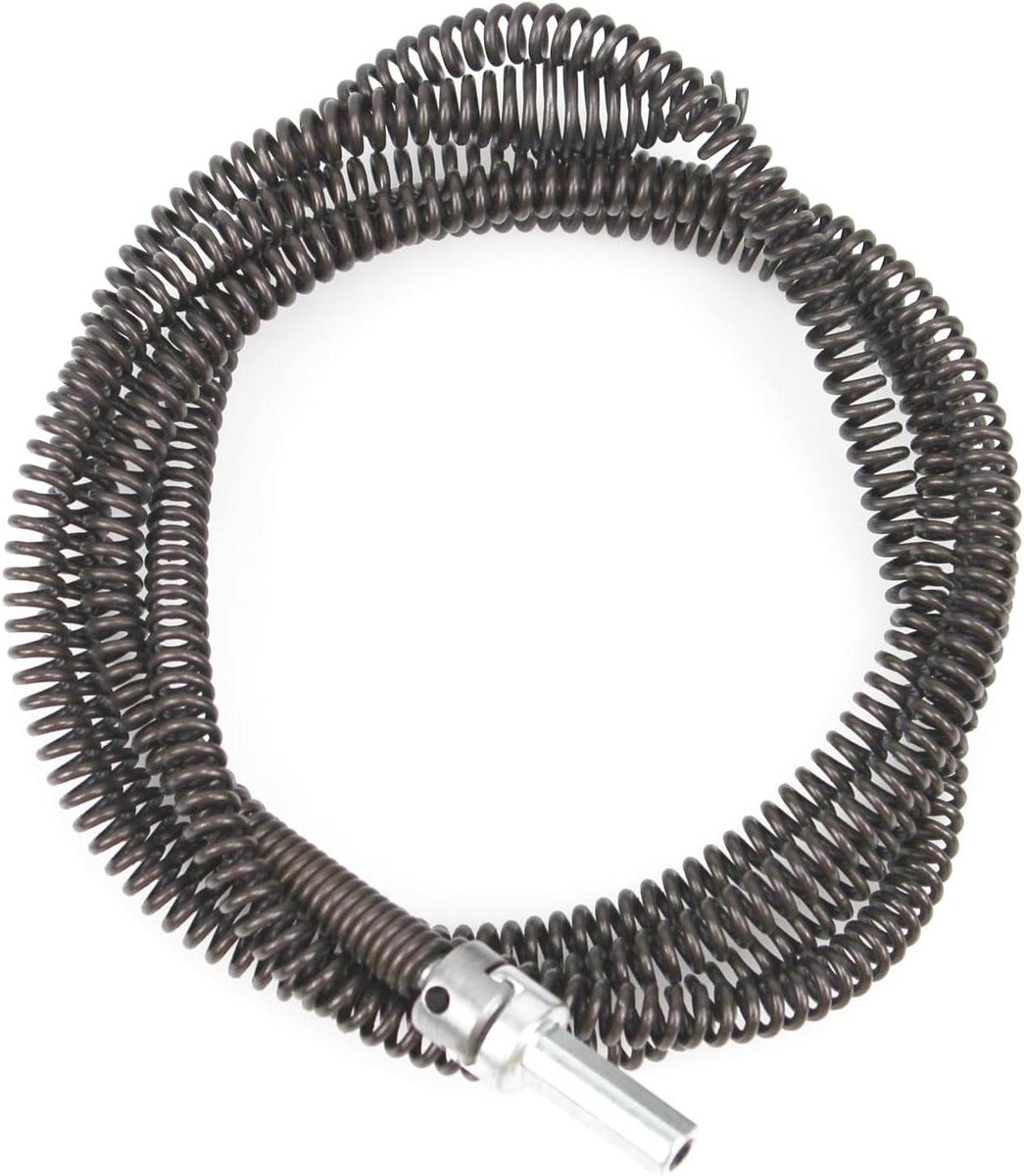 Afvoerverstopper Verwijderaar - Afvoerontstopper Rioolreiniger - Verstopte Afvoer Reinigen - Met Boorconnector - 3 Meter - Staal