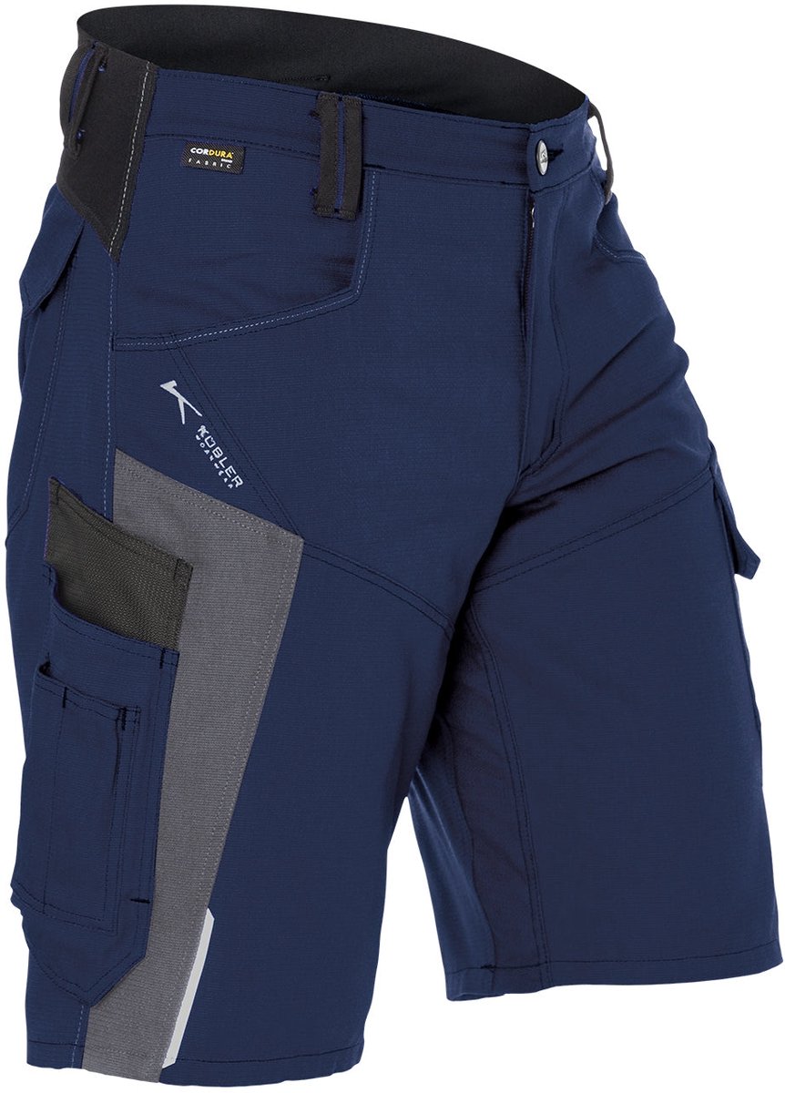 KÜBLER BODYFORCE 24255302 Hi Vis Reflecterend Korte Werkbroek HEREN Werkshort Donkerblauw Antraciet - Stretch
