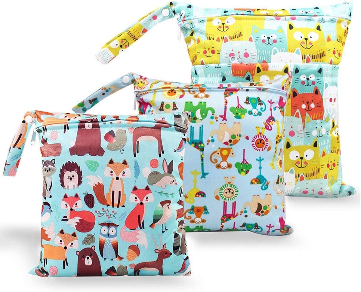 Natte Tas - Luierzak - Organiseren Onderweg - Dubbele Rits - 36x30cm - Geel