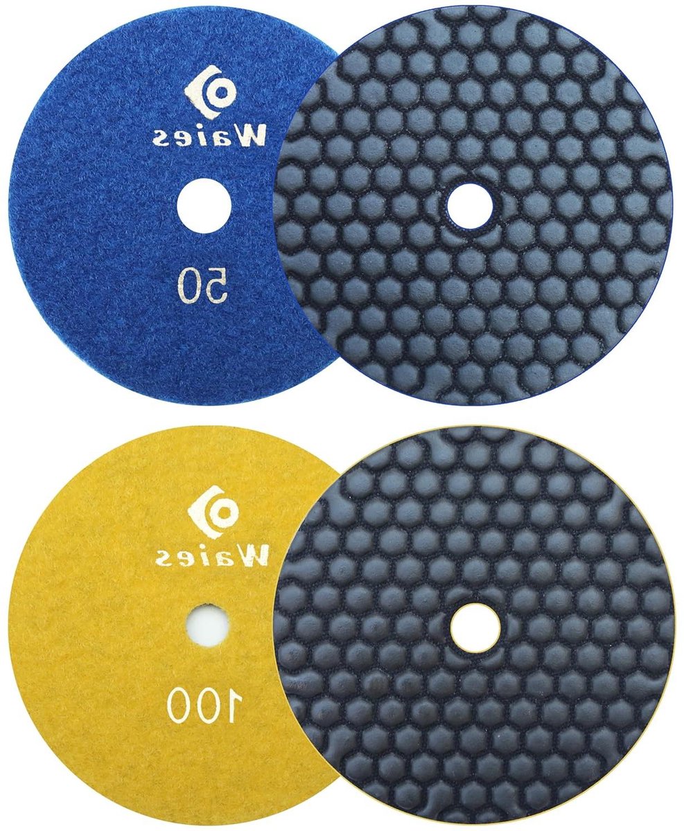 Diamant Schuurpad - Schuurmachine Schijf - Vloeren Polijsten - Droog Slijpen - 125 mm - Grijs