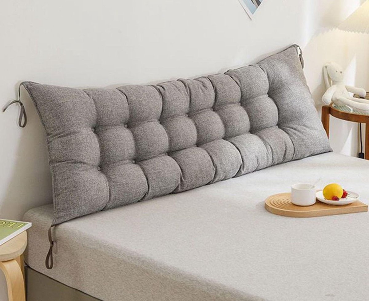 Hoofdeindekussen - Leeskussen Rugleuning - Comfortabel Ontspannen - Zacht Ademend Materiaal - 90x50x1 - Kleur 9