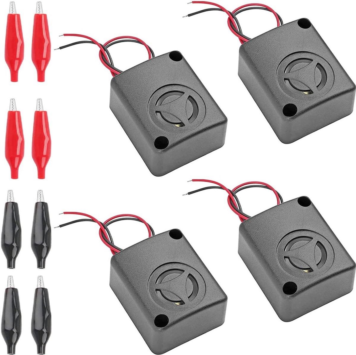 Mini Piezo Alarm Sirene - Actieve Zoemer Alarm - Beveiliging Alarm - Hoge Decibel - 47 mm x 39 mm