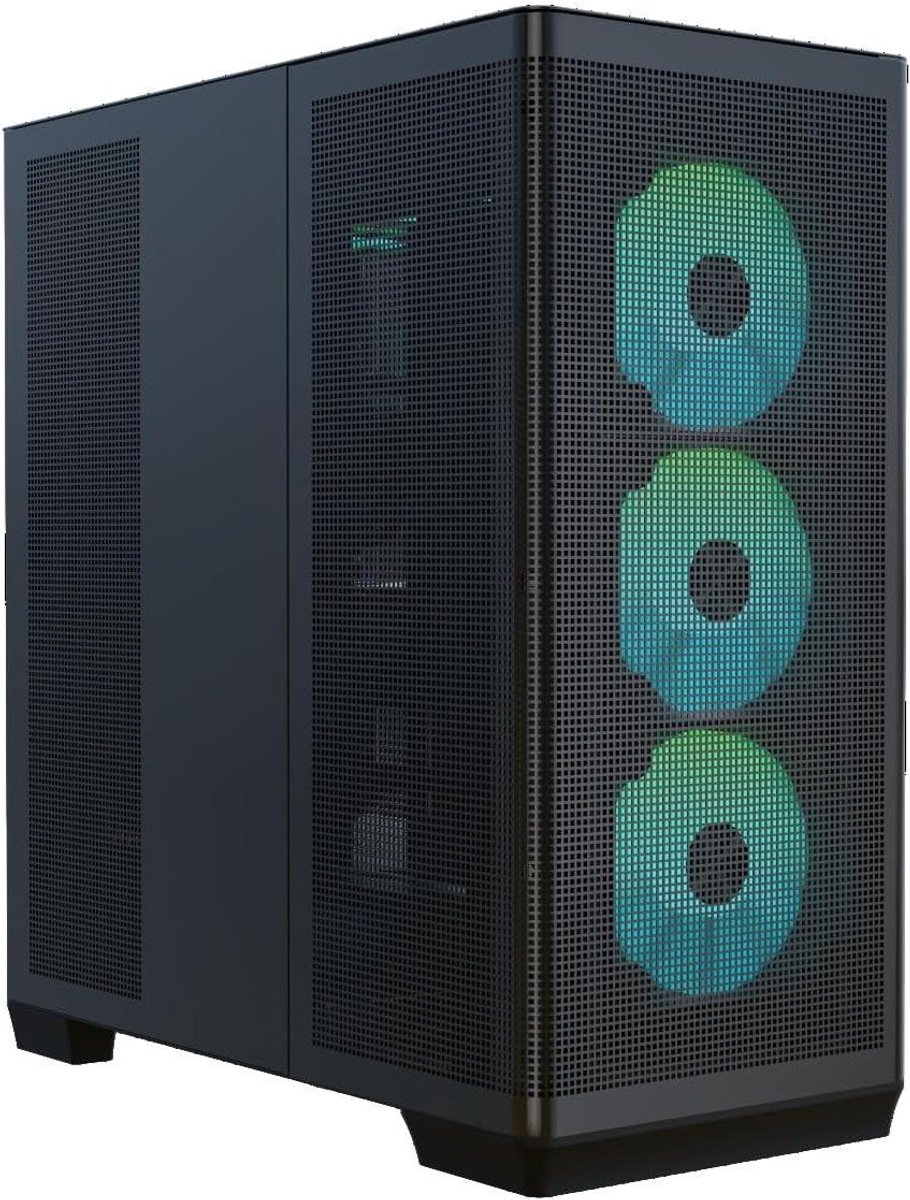 Computerbehuizing Midi-tower - PC Case - Pc Bouwen - Compact Midi-tower - 40 x 20 x 45 cm - Zwart