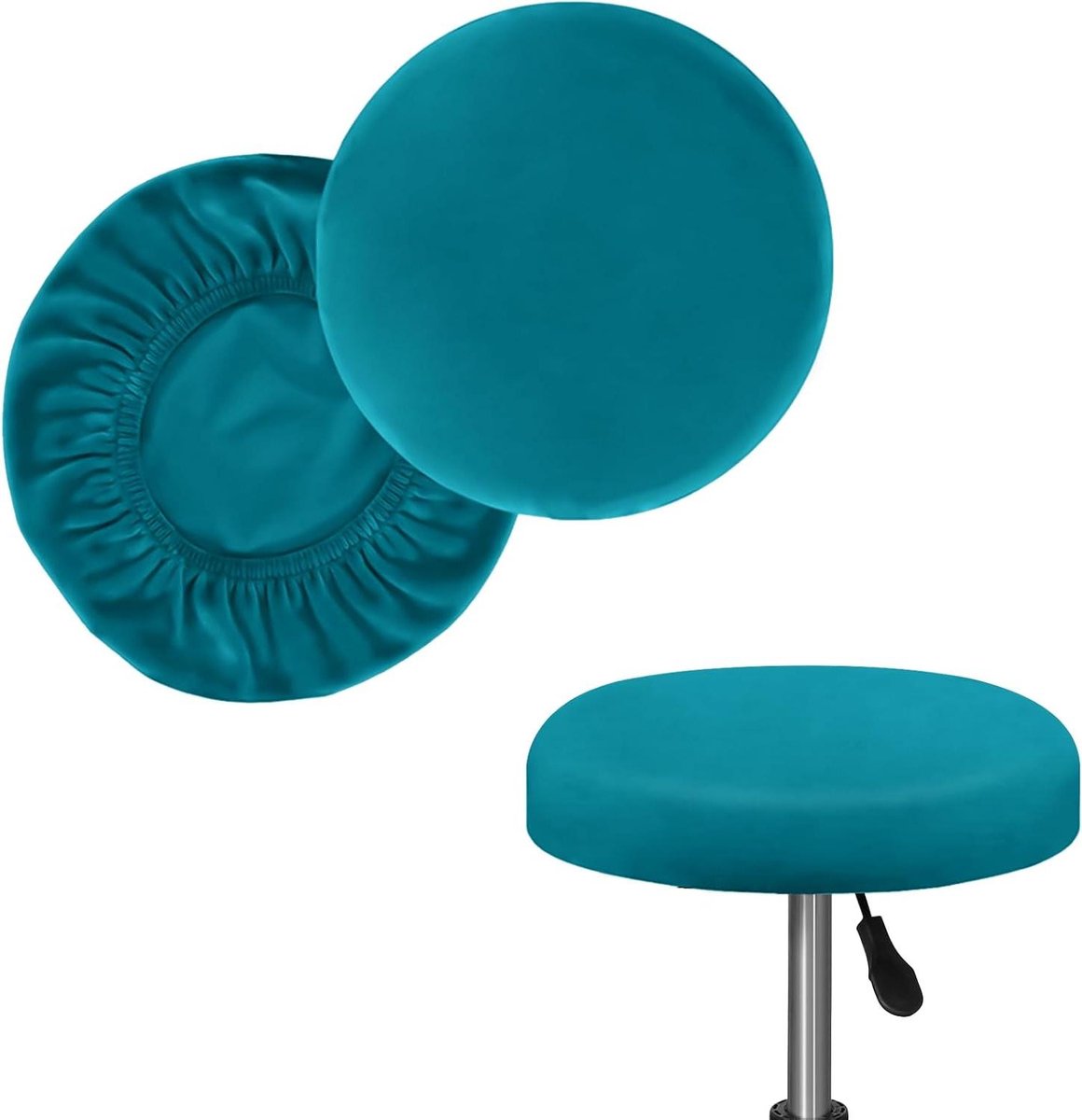 Krukovertrek Rond - Krukhoes Stof - Meubels Beschermen - Rekbaar Stof - Diameter 28-40 cm - Groen