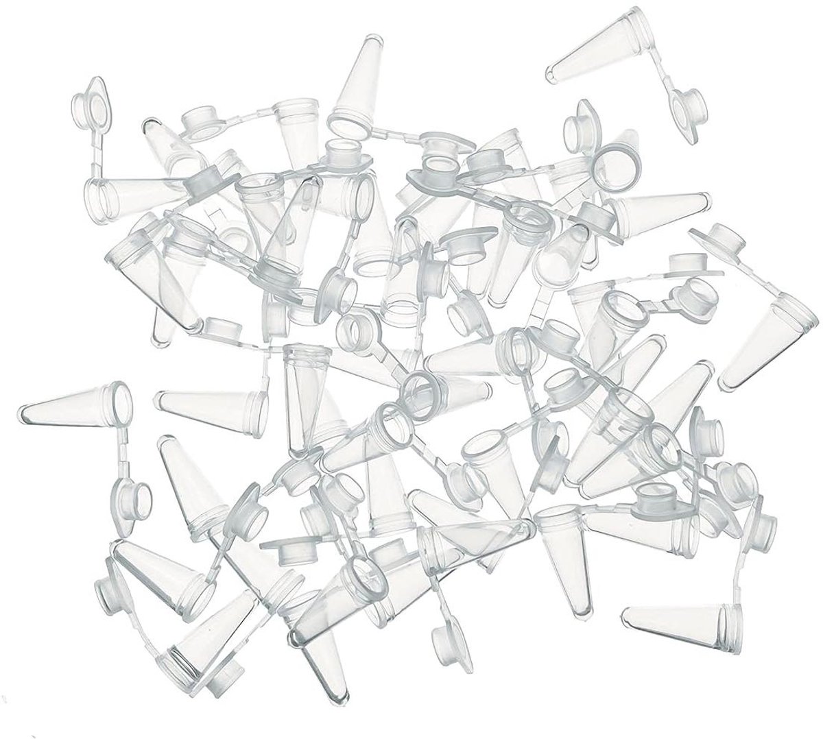 PCR buisjes - Microcentrifugebuisjes Reactiebuisjes - PCR reactietest - Platte sluiting - 1 ml - Helder