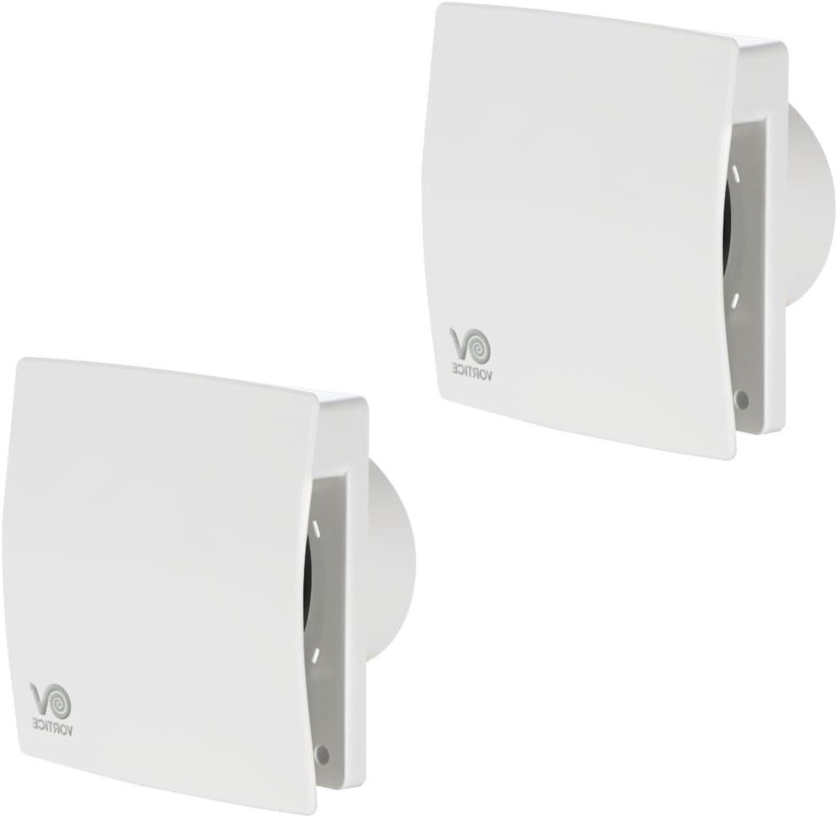 Afzuigventilator - Badkamerventilator - Lucht Afvoeren - Stil en UV-bestendig - 100mm Diameter - Wit