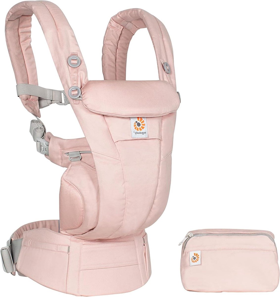 Baby Draagzak - Baby Rugdrager - Dichtbij Dragen - 4 Ergonomische Posities - Tot 20 kg - Roze